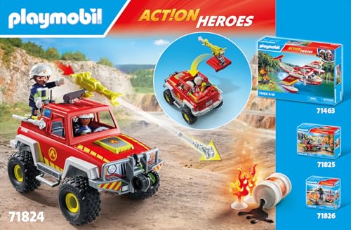 PLAYMOBIL Action Heroes — Camion de Pompiers 71824 – Image 12