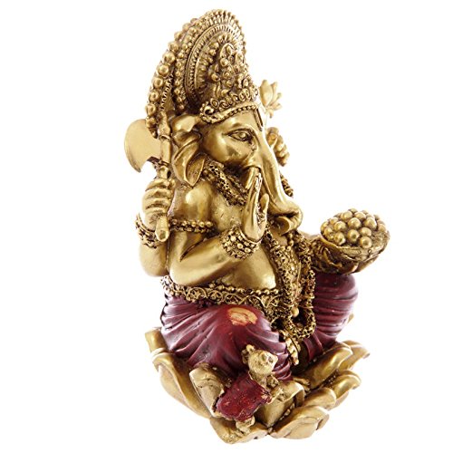 PUCKATOR — Statue Ganesh rouge 16 cm – Image 2
