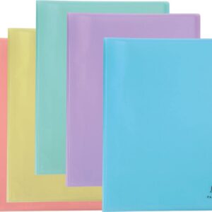Alternative view of Exacompta - Réf. 88470E - 1 Protège-documents Chromaline Pastel - 40 pochettes cristal lisse - 80 vues - pour A4 - dim 24 x 32 cm - couverture en polypro recyclé translucide - 5 couleurs aléatoires