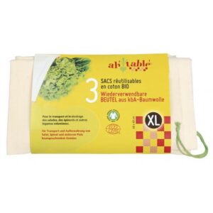 Alternative view of ECODIS — 3 Sacs Réutilisables XL en Coton Bio