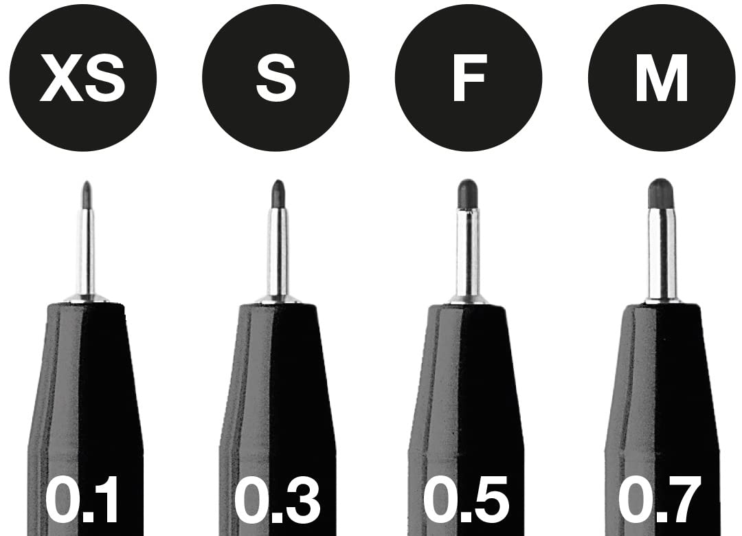FABER-CASTELL Pitt Artist Pen — Lot de 4 Feutres noirs – Image 4