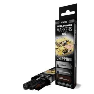 AK INTERACTIVE AK Real Colors — Set de 3 marqueurs Chipping