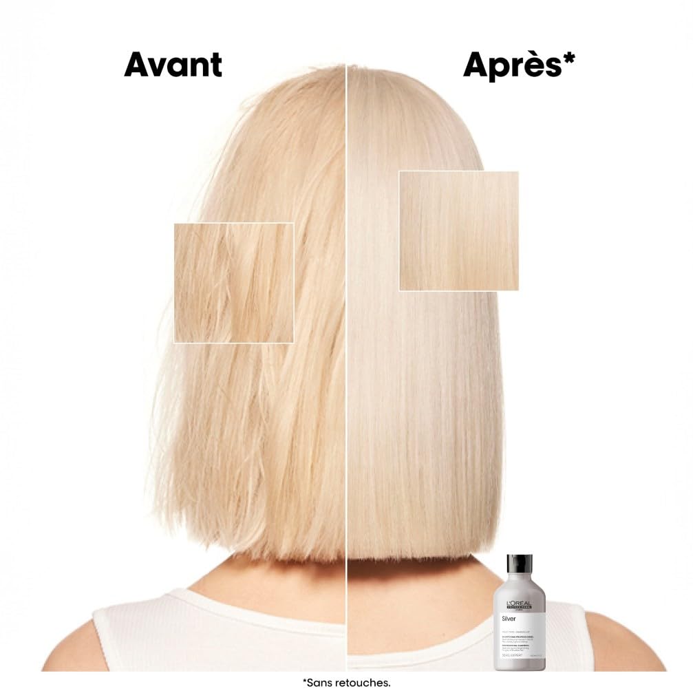 L'OREAL PROFESSIONNEL — Shampoing déjaunissant Silver 500 ml – Image 3