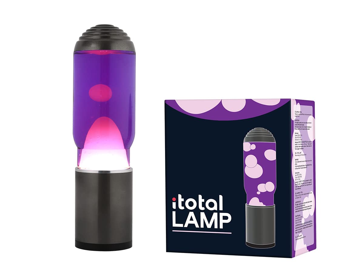 I-TOTAL — Lampe à lave Magma & Glitter violet/blanc – Image 5