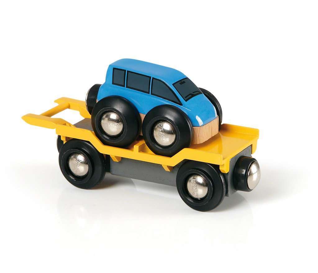 BRIO World — Wagon transport de voiture avec rampe – Image 6