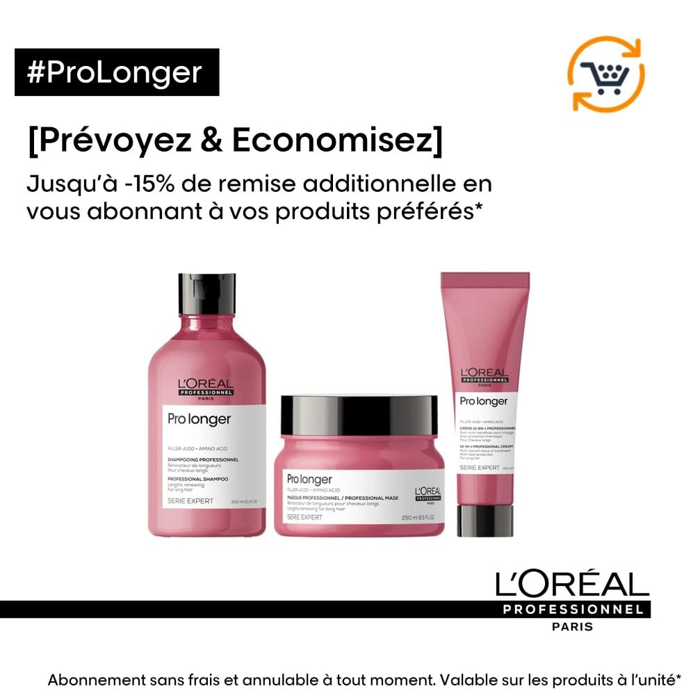 L'OREAL PROFESSIONNEL Pro Longer — Shampoing rénovateur 300 ml – Image 7