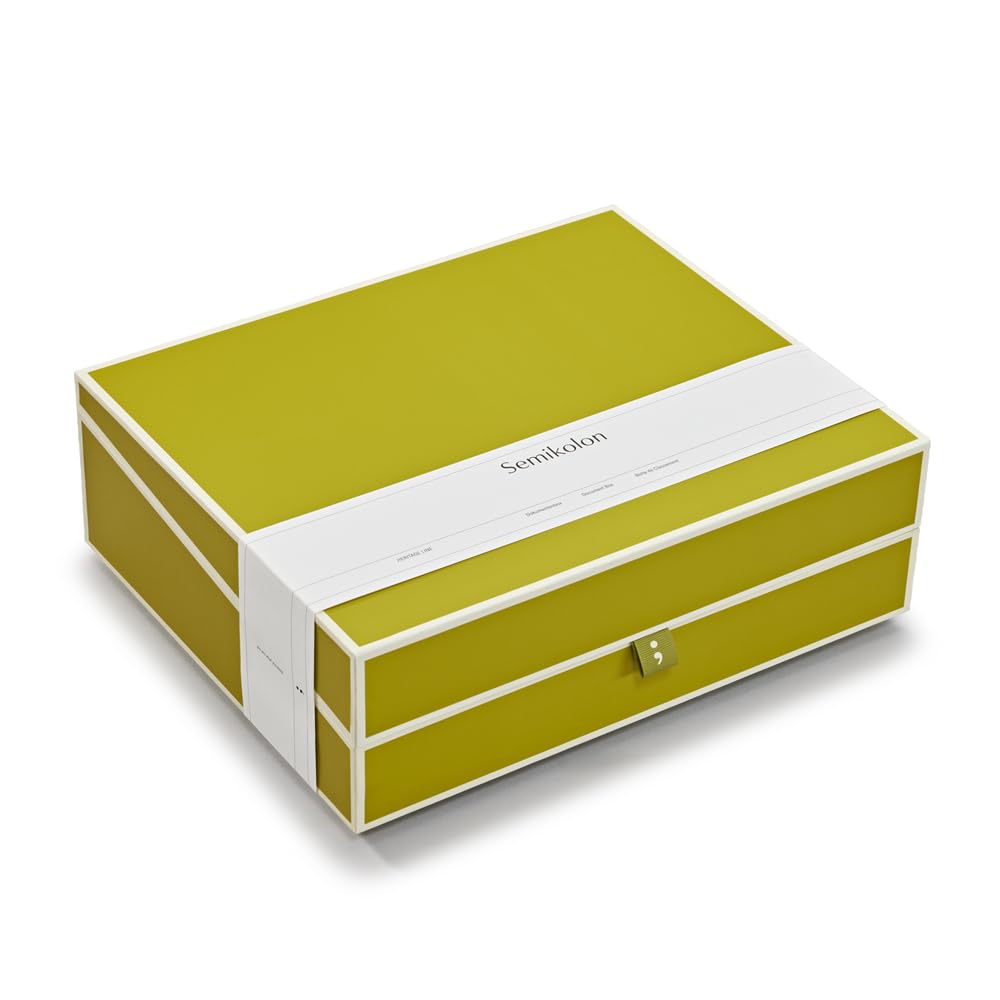 SEMIKOLON — Boîte à documents A4 vert matcha clair