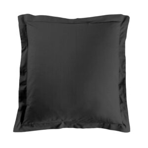 DOUCEUR D'INTÉRIEUR Lina — Taie d'Oreiller 63 x 63 cm Noir