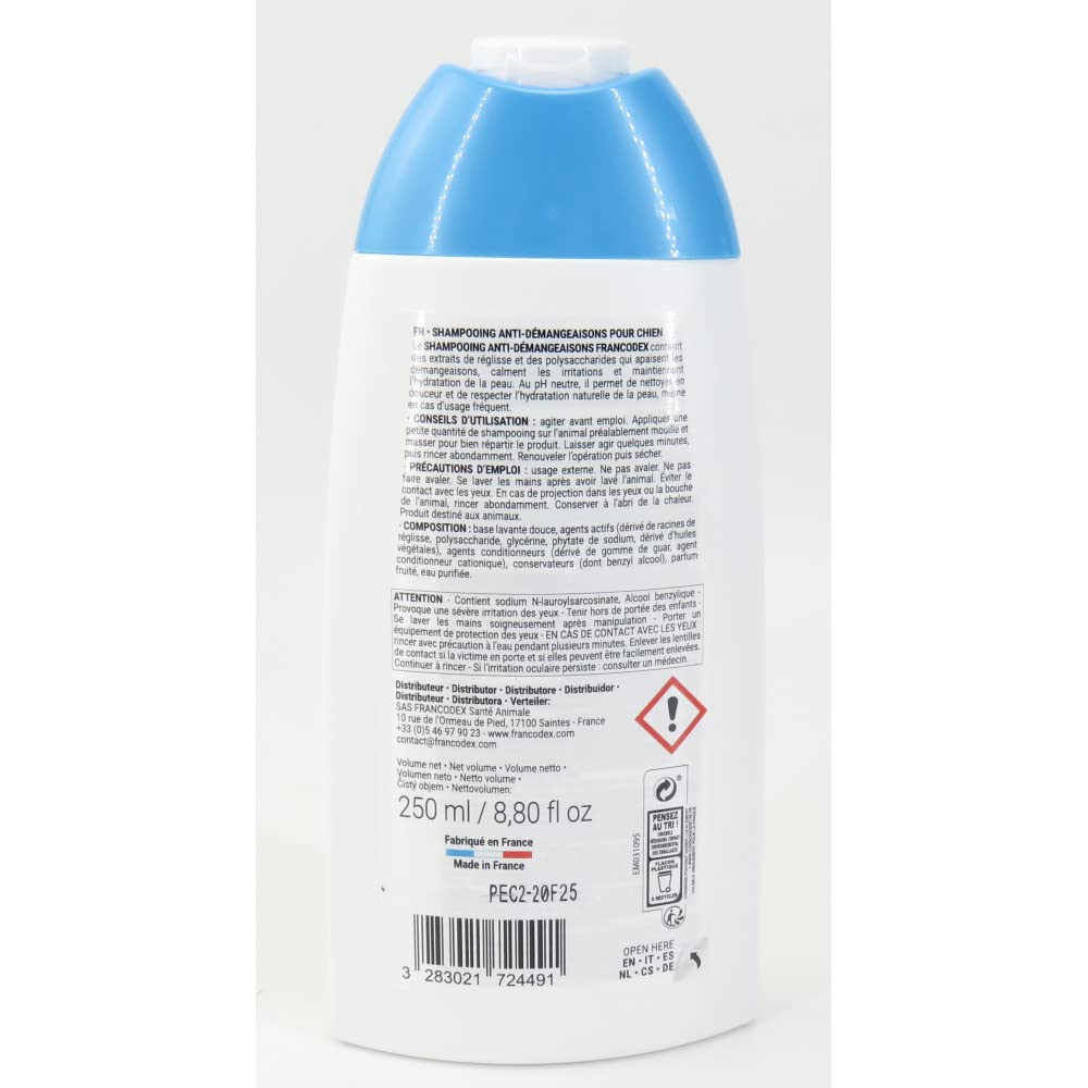FRANCODEX — Shampoing Anti-Démangeaisons pour Chiens 250 ml – Image 4