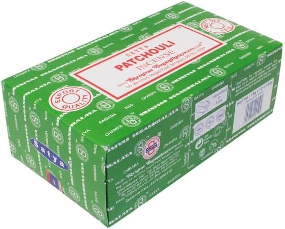 SATYA Nag Champa — Lot de 12 Paquets d'Encens Patchouli – Image 11