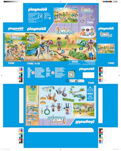PLAYMOBIL Horses of Waterfall — Cavaliers avec poneys – Image 8