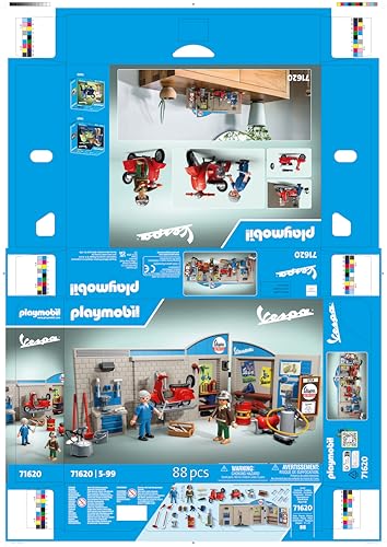 PLAYMOBIL 71620 — Garage Vespa 60s avec 2 personnages – Image 29