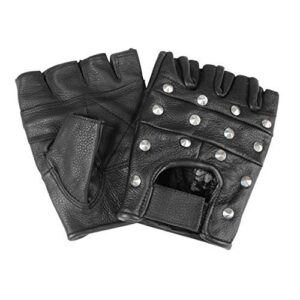 MIL-TEC — Gants en cuir de chèvre noirs