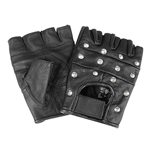 MIL-TEC — Gants en cuir de chèvre noirs