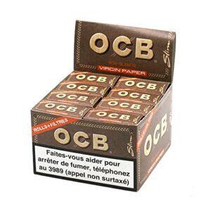 OCB Slim Virgin — Papier à rouler en rouleau avec tips x16