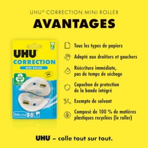 Alternative view of UHU — Lot de 2 Rollers Correcteurs Mini 6 m x 5 mm
