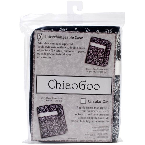 CHIAOGOO — Étui pour aiguilles circulaires 20 x 15 cm