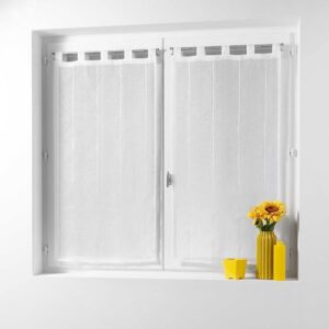DOUCEUR D'INTÉRIEUR Linahe — Paire de voilages 2 x 45 x 160 cm Blanc