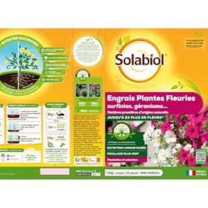 Alternative view of SOLABIOL — Engrais Géraniums et Plantes Fleuries 750g