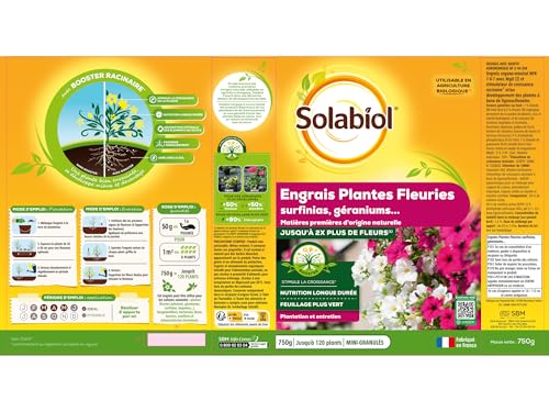 SOLABIOL — Engrais Géraniums et Plantes Fleuries 750g – Image 11