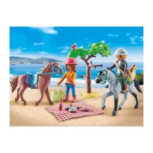 Alternative view of PLAYMOBIL 71470 — Amélia et Ben avec Chevaux