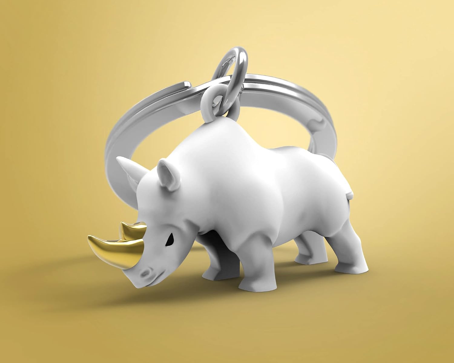 METALMORPHOSE — Porte-clés Rhinocéros blanc – Image 27