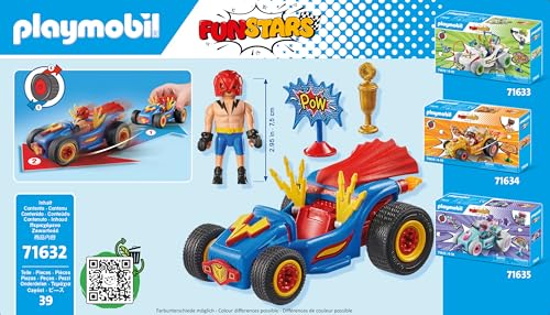 PLAYMOBIL Funstars 71632 — Catcheur et kart à rétrofriction – Image 32