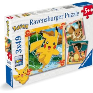 Alternative view of RAVENSBURGER — Lot de 3 Puzzles 49 pièces Pokémon