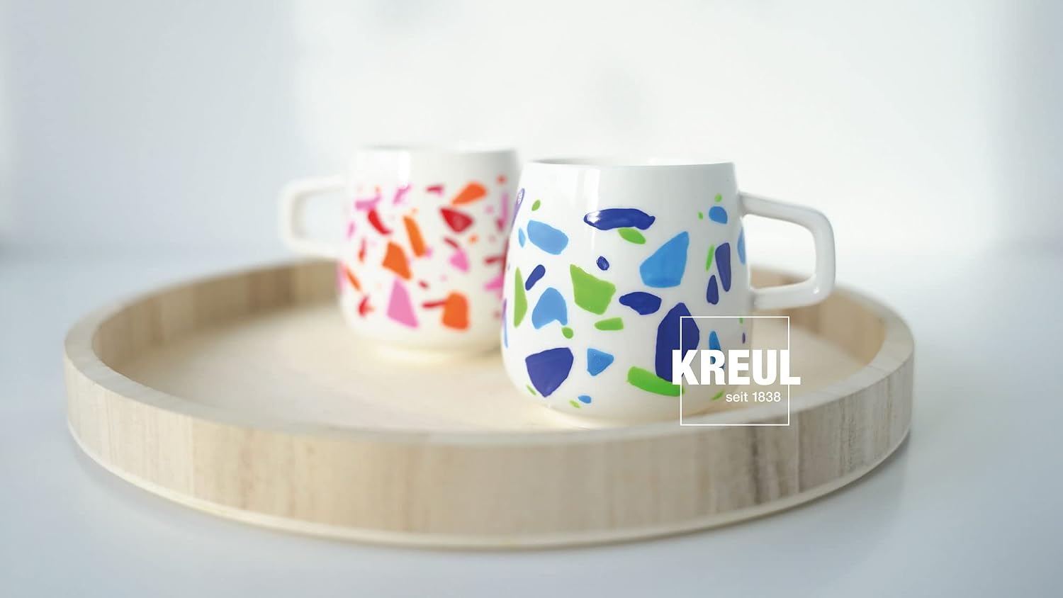 KREUL Glass & Porcelain — Set de 6 Peintures 20 ml + Pinceau – Image 5