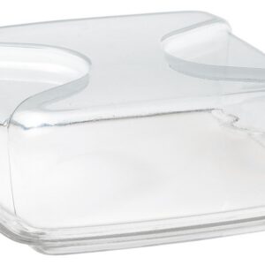 GUZZINI Gocce — Cloche à Fromage Carrée 25,5 x 25,5 cm