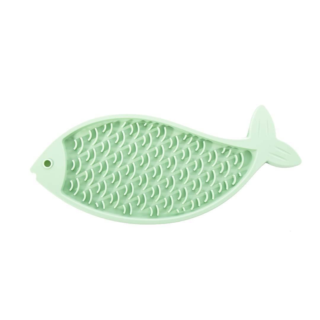 Tapis de léchage — Silicone forme poisson 22 x 13 cm – Image 3
