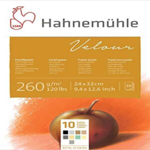 HAHNEMUHLE Velour — Papier pastel 24x32 cm 260 g/m² x10