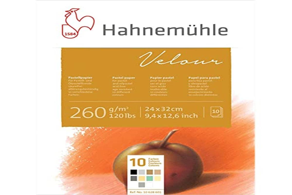 HAHNEMUHLE Velour — Papier pastel 24x32 cm 260 g/m² x10