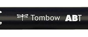 Alternative view of TOMBOW ABT-885 — Feutre pinceau à 2 pointes rouge