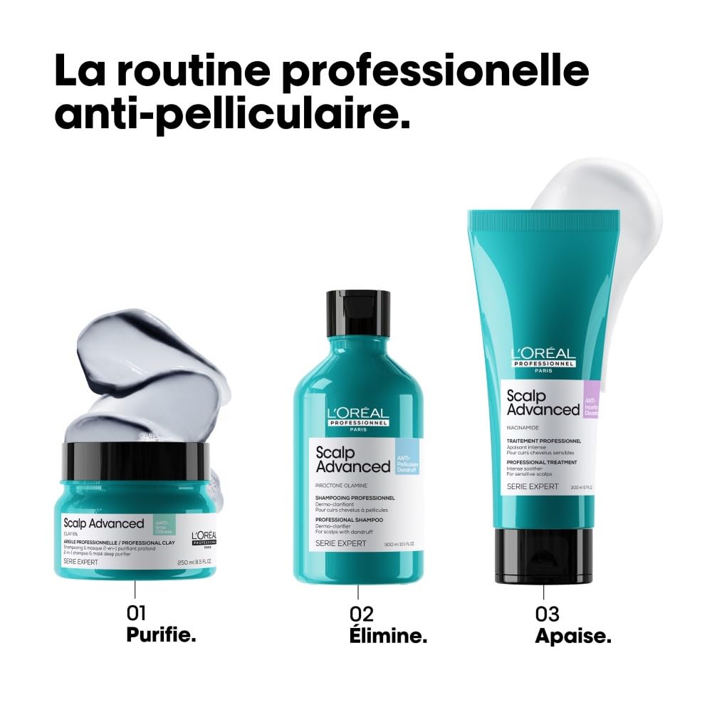 L'ORÉAL PROFESSIONNEL Scalp Advanced — Shampoing antipelliculaire 500 ml – Image 5
