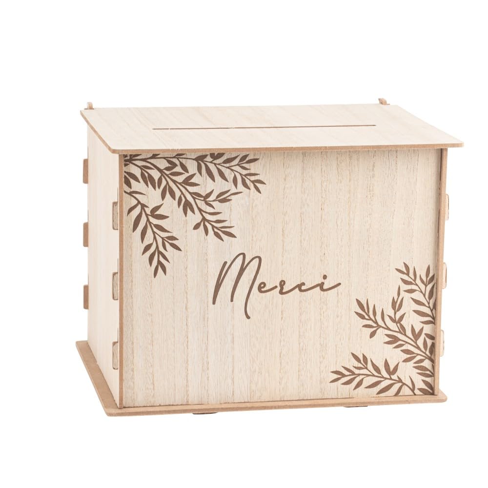 ARTIFETES — Urne en Bois Réutilisable 30x23,5x23,5 cm