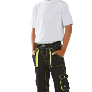 Alternative view of PLANAM — Pantalon anthracite/jaune taille 158/164