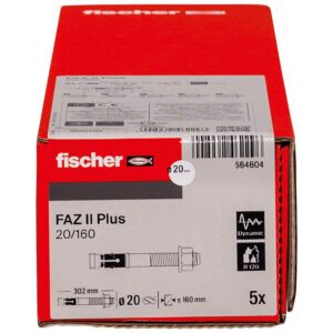 Alternative view of FISCHER FAZ II Plus — Goujon d’ancrage 20x302, boîte de 5