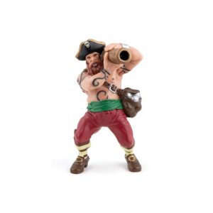 PAPO — Figurine pirate au canon multicolore