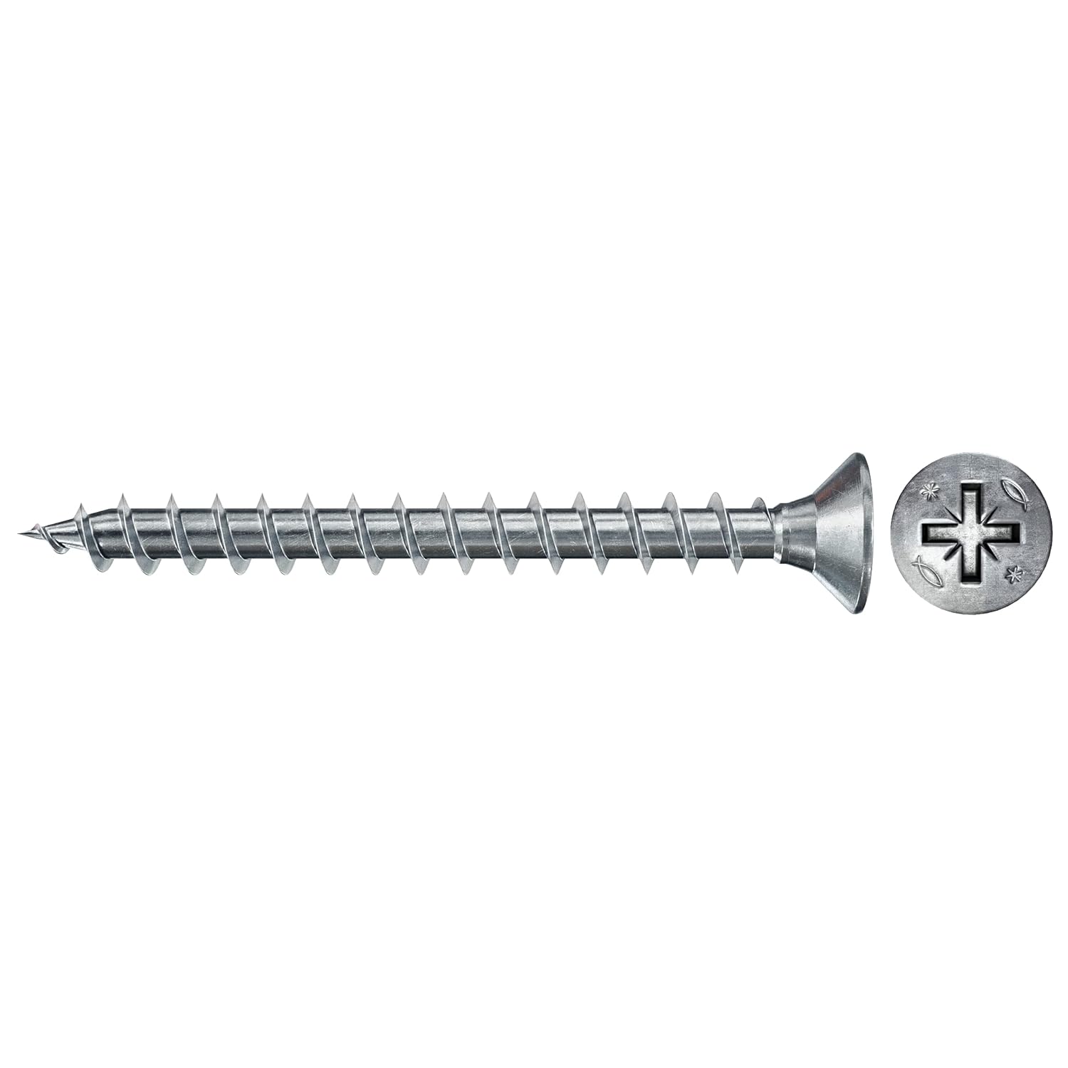 FISCHER PowerFast II — Vis tête fraisée 3,0x16 boîte de 200