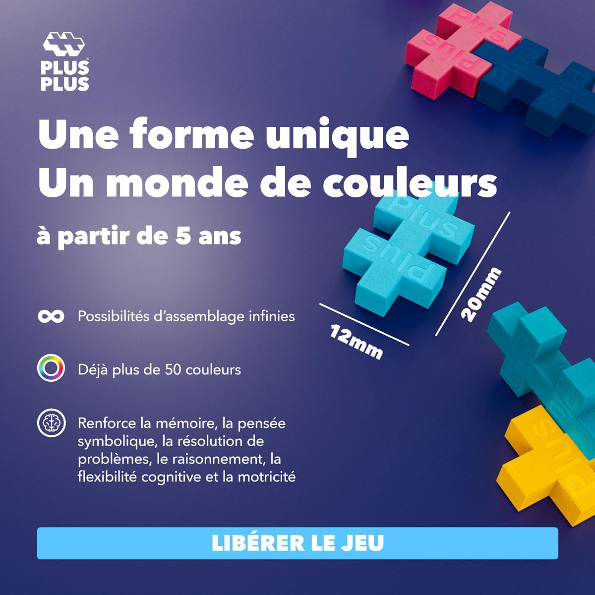 PLUS PLUS Kit Découverte — Jeu de Construction 600 pièces – Image 6