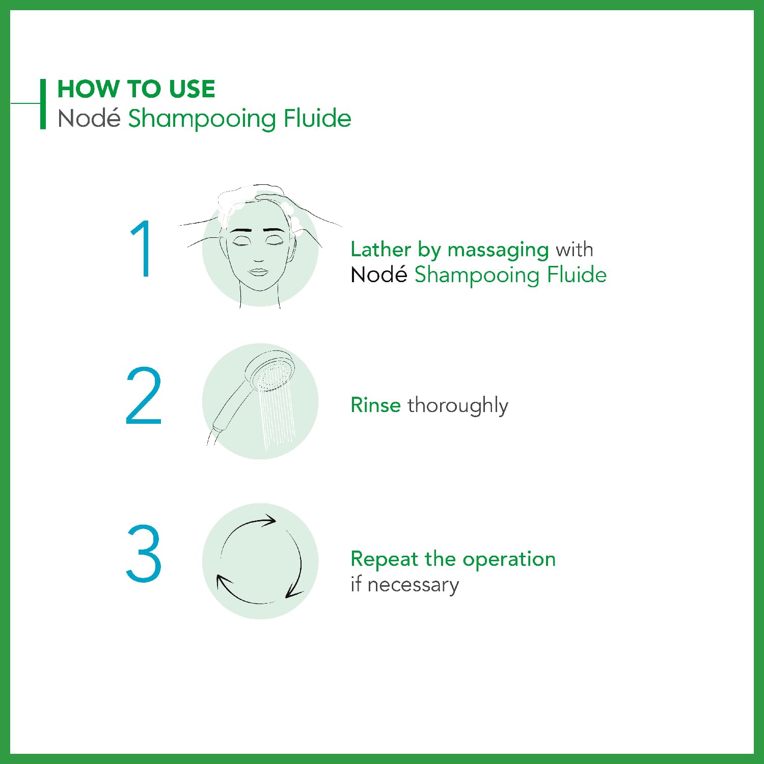 Bioderma Nodé Shampooing Fluide Non Détergent 400 ml – Image 3