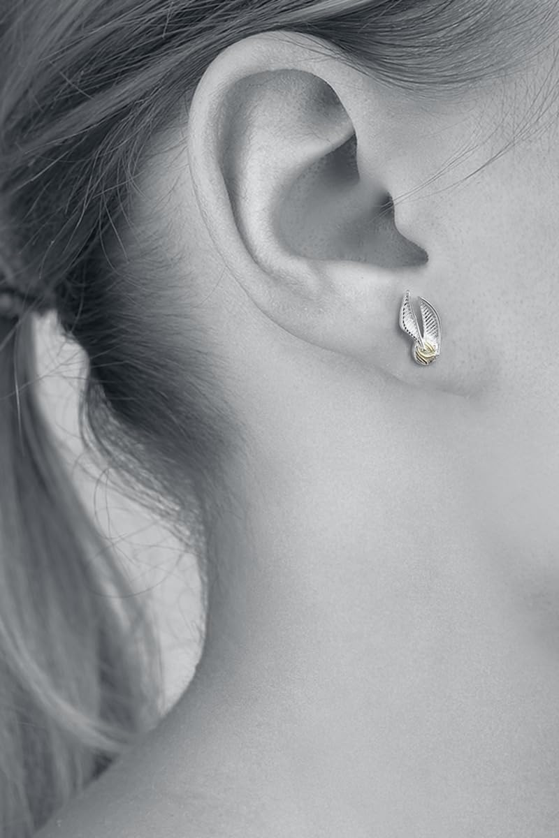 HARRY POTTER — Set de boucles d'oreilles Vif d'Or argentées – Image 4
