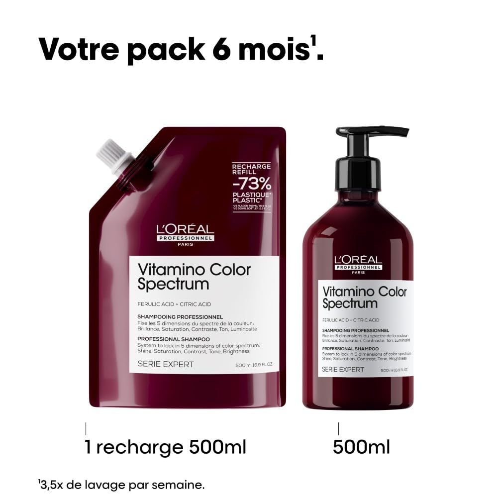 L'OREAL PROFESSIONNEL Série Expert — shampoing colorés 500 ml – Image 6