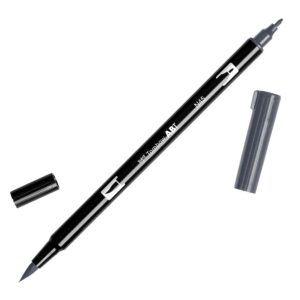 TOMBOW ABT-N45 — Feutre pinceau à 2 pointes gris