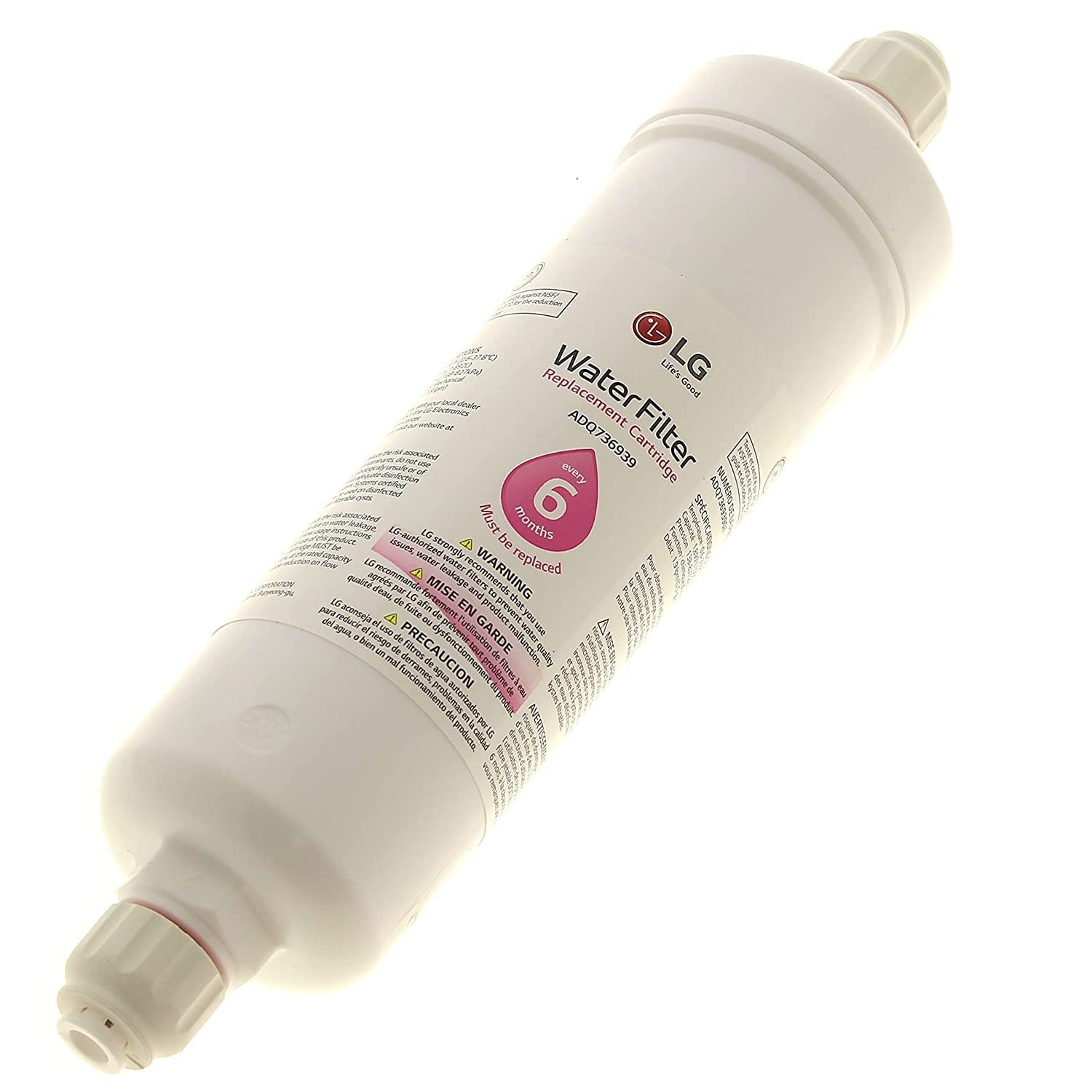 LG ADQ73693901 Cartouche de filtre à eau de réfrigérateur de remplacement "Push Fit Fitting" pour réfrigérateurs Bosch (lot de 3) – Image 13