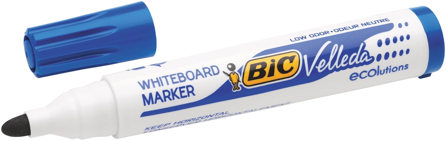 BIC Velleda 1701 ECOlutions — 12 Feutres Tableau Blanc bleus – Image 9