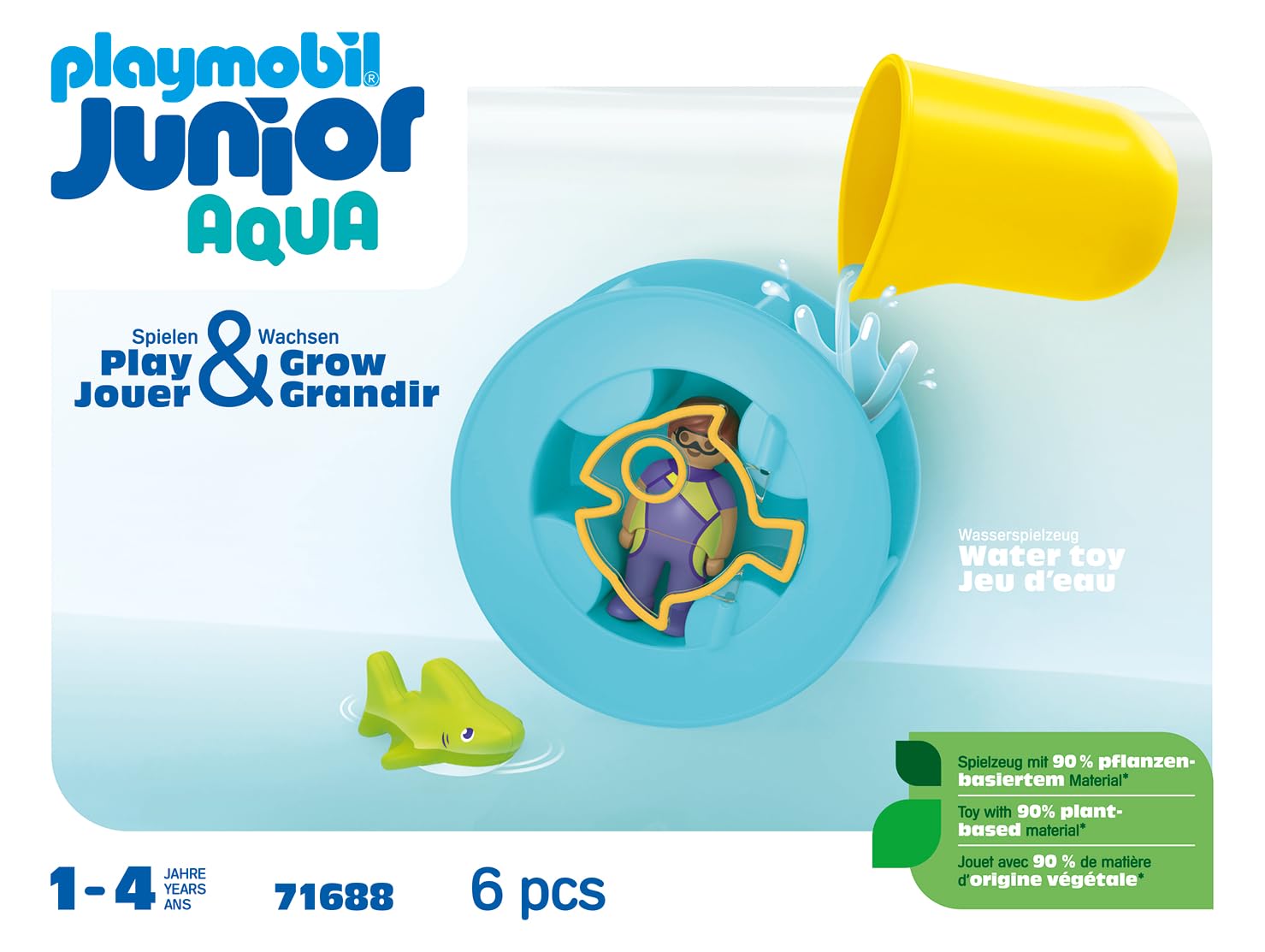 PLAYMOBIL Junior Aqua — Roue Aquatique avec bébé requin – Image 20