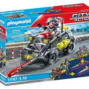 Alternative view of PLAYMOBIL City Action 71147 — Quad transformable lumineux