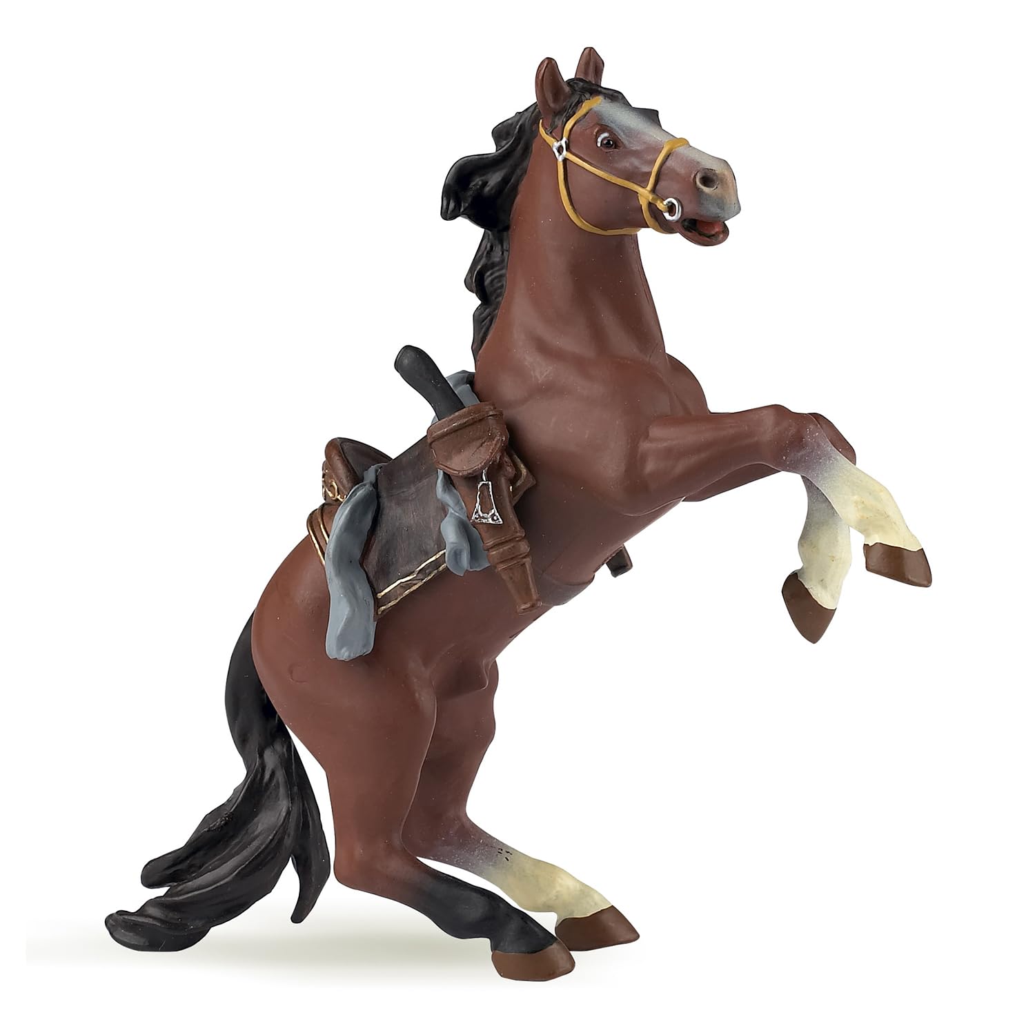 PAPO — Figurine cheval de mousquetaire multicolore
